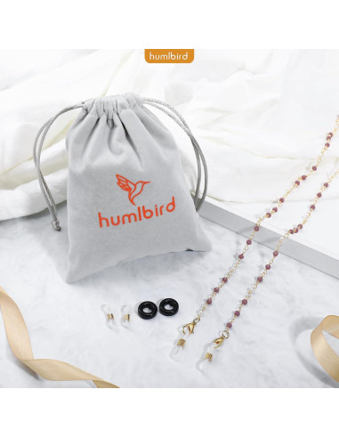 Cadena de Gafas Humlbird para Mujeres 67 cm Cristal Natural