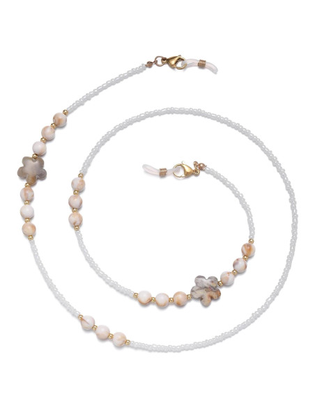 Cadena de Gafas YN02 con Perlas y Cristales para Mujeres