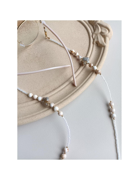 Cadena de Gafas YN02 con Perlas y Cristales para Mujeres