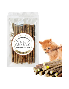 Juguetes para Gatos Luystoka - 10PCS Palitos de Silvervine