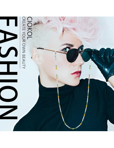 Cadena de Gafas Harmony - Soporte de Piedra Natural 78.74 cm