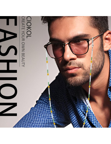 Cadena de Gafas Harmony - Soporte de Piedra Natural 78.74 cm