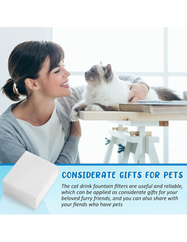 Filtros de Espuma Mudder 12 Pcs para Fuente de Agua Mascotas