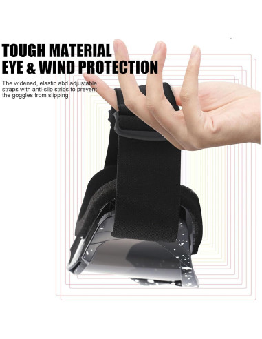 Gafas de Motocicleta Immoono con Máscara Facial y Lentes Coloridos