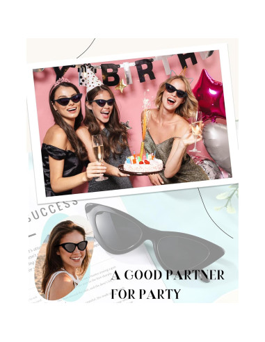 50 Pares de Gafas de Sol Retro Estilo Gato Tellegloww