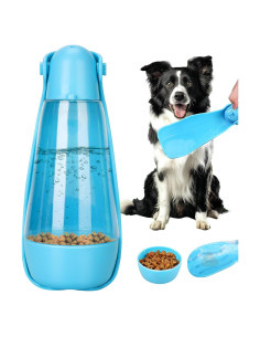 Botella de Agua para Perros UPSKY 414ml Plegable y Multifuncional