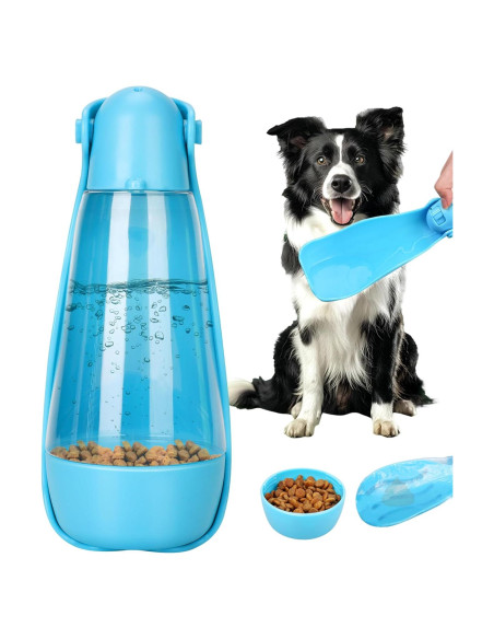 Botella de Agua para Perros UPSKY 414ml Plegable y Multifuncional