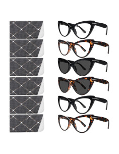 6 Gafas de Lectura Ojo de Gato Mujeres Bloqueo Luz Azul