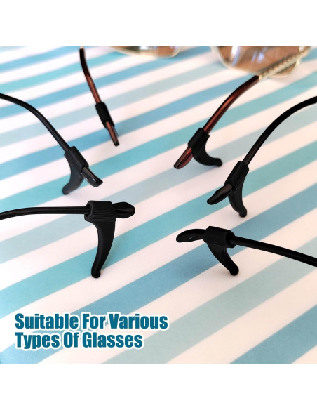 5 Pares Sujetadores Gafas Silicona Antideslizante Sima-2