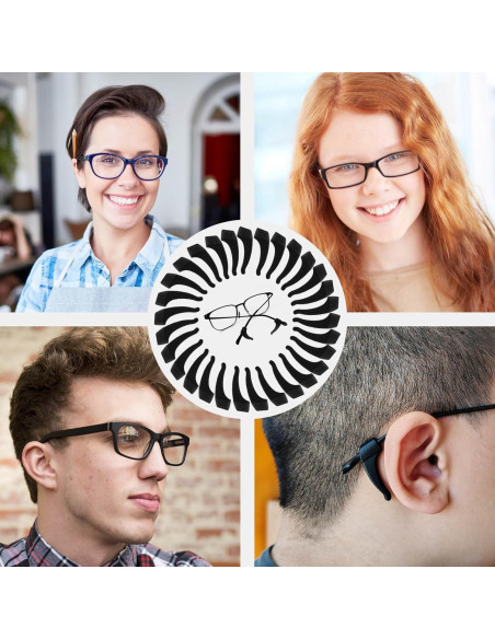 5 Pares Sujetadores Gafas Silicona Antideslizante Sima-2