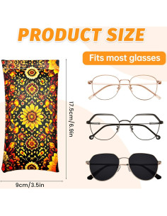 3 Estuches Suaves para Gafas Bohemios - Protección y Estilo 2