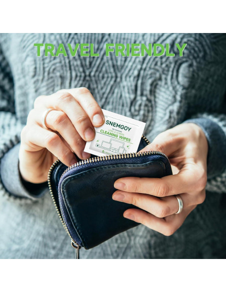 Toallitas de limpieza de lentes SNEMGOY 310 unidades prehumedecidas