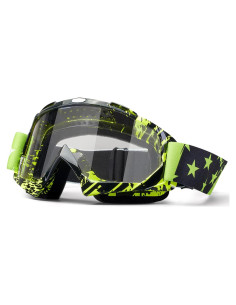 Gafas de Motocross y Esquí Anti-Vaho - Marca Sin Especificar - Negro Verde