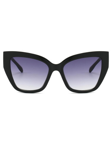 Gafas de sol estilo gato BRMHDY UV400 para mujeres - Negro