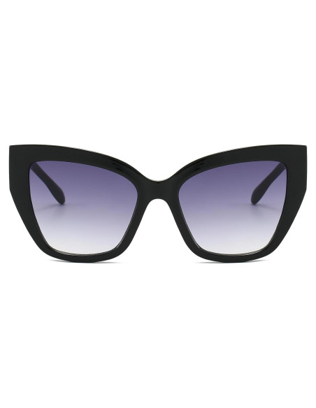 Gafas de sol estilo gato BRMHDY UV400 para mujeres - Negro