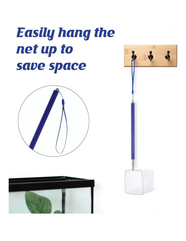 Red de Acuario Psyqtsuary con Mango Extensible 21.5-100cm