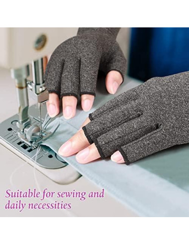 Guantes de compresión Crowye para artritis 8 pares unisex