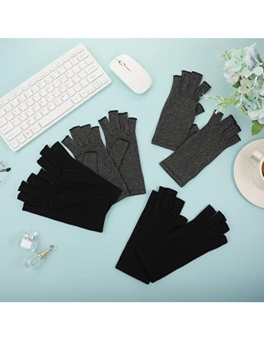 Guantes de compresión Crowye para artritis 8 pares unisex