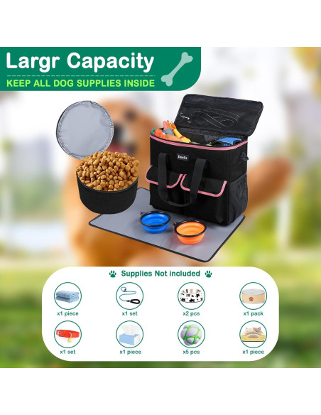 Organizador de Viaje para Mascotas Desfir - Tote Negro 30L Organizador de Viaje para Mascotas Desfir - Tote Negro 30L