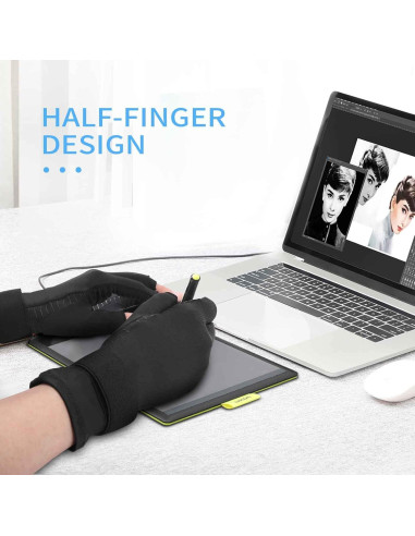 Guantes de Compresión Tikaton Infundidos con Cobre para Dolor de Mano