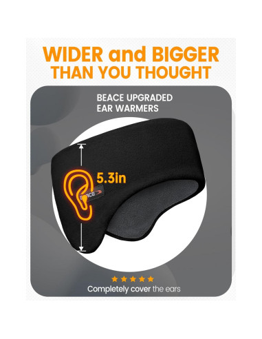 Calentadores de Oídos BEACE Doble Capa Forro Polar Unisex