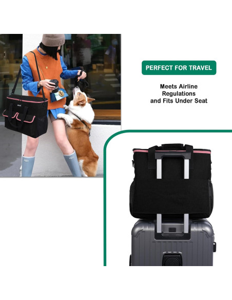 Organizador de Viaje para Mascotas Desfir - Tote Negro 30L Organizador de Viaje para Mascotas Desfir - Tote Negro 30L