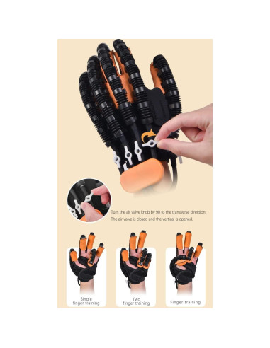 Guantes de Rehabilitación GENDOING Mano Derecha M Ajustables