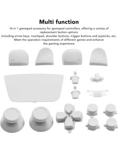 16 Piezas Botones Reemplazo Gamepad Bewinner Blanco 2