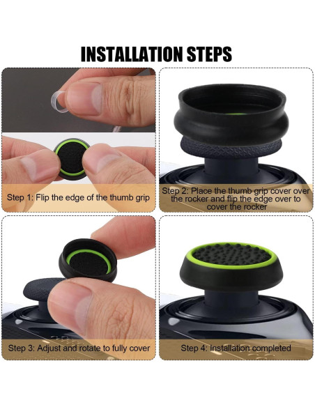 20 Piezas Agarre de Pulgar PEUTIER para PS5/PS4 Silicona