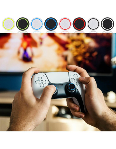 20 Piezas Agarre de Pulgar PEUTIER para PS5/PS4 Silicona