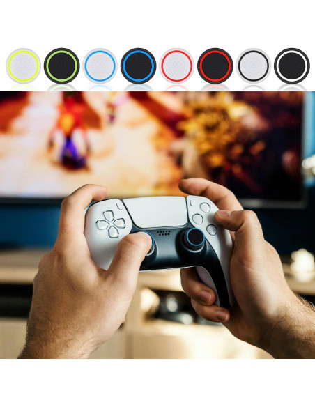 20 Piezas Agarre de Pulgar PEUTIER para PS5/PS4 Silicona