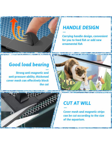 Cubierta de Red Antisalto Magnética FUYITE 4.2m Acuario