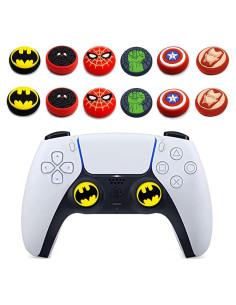 Cubierta de agarre analógico Jaees 12 piezas para PS5/PS4/Xbox