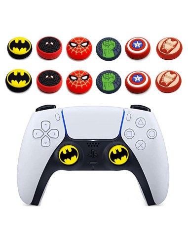 Cubierta de agarre analógico Jaees 12 piezas para PS5/PS4/Xbox