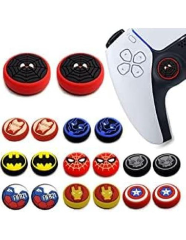 Cubierta de agarre analógico Jaees 12 piezas para PS5/PS4/Xbox