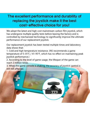 Kit Reparación Joystick Joycon SmaFsan 4 Piezas para Nintendo Switch