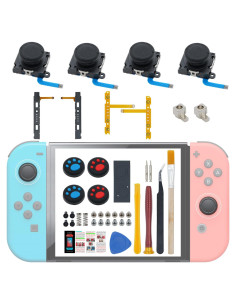 Kit Reparación Joystick Joycon SmaFsan 4 Piezas para Switch