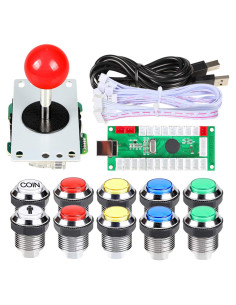 Kit Arcade DIY EG STARTS con Joystick y Botones LED Cromados