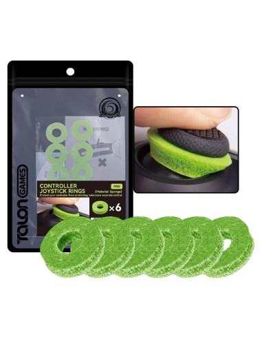 Anillos de Joystick TALONGAMES Verde Suave - 6 Unidades