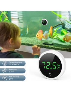 Termómetro Digital de Acuario Ankilo con Pantalla LED HD - 2 Piezas 2
