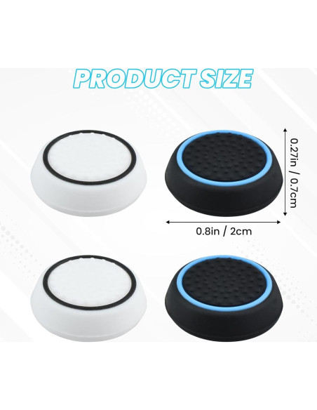 20 Tapas de Agarre de Pulgar Silicona DALQUIS Antideslizantes