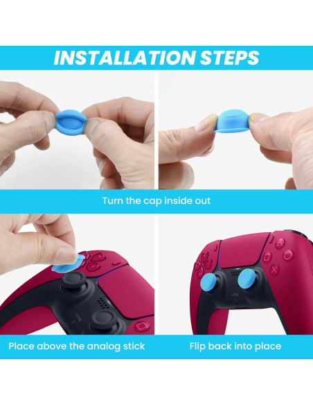 20 Tapas de Agarre de Pulgar Silicona DALQUIS Antideslizantes