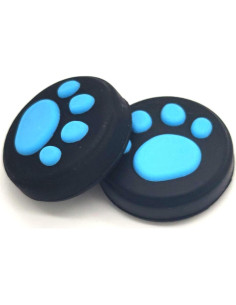 2 Tapas Silicona Joystick Ambertown Gato Azul para Switch 2