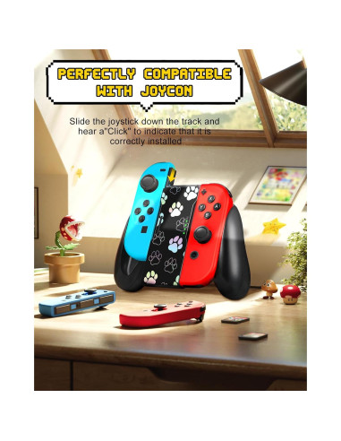 Agarre Joy-Con Lotadilo para Nintendo Switch - Diseño Huella