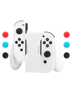 Agarre de Carga Joycon GLDRAM para Nintendo Switch - Blanco