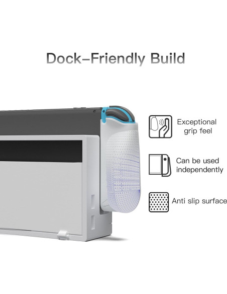 Agarradera Joy-Con MystiForge para Nintendo Switch, Antideslizante