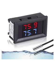 Termómetro Digital Icstation con 2 Probes NTC Impermeables