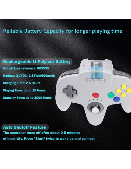 Controlador Inalámbrico SAFFUN para Switch y PC Gris