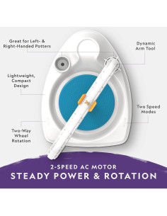 Rueda de Alfarería Blue Marble para Niños - Kit Completo 2