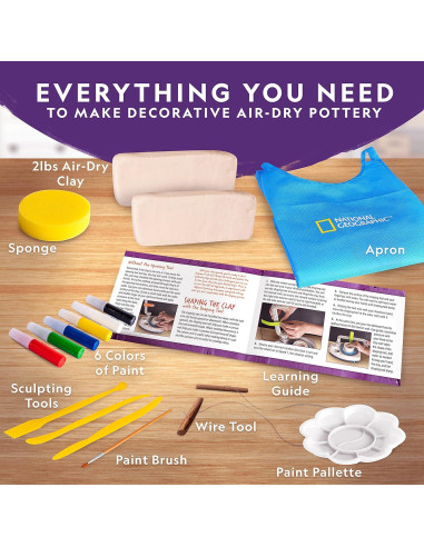 Rueda de Alfarería Blue Marble para Niños - Kit Completo